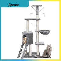 Домик для кошки с когтеточкой Bass Polska BH 28611 (Лучшие игровые комплексы для кошек)