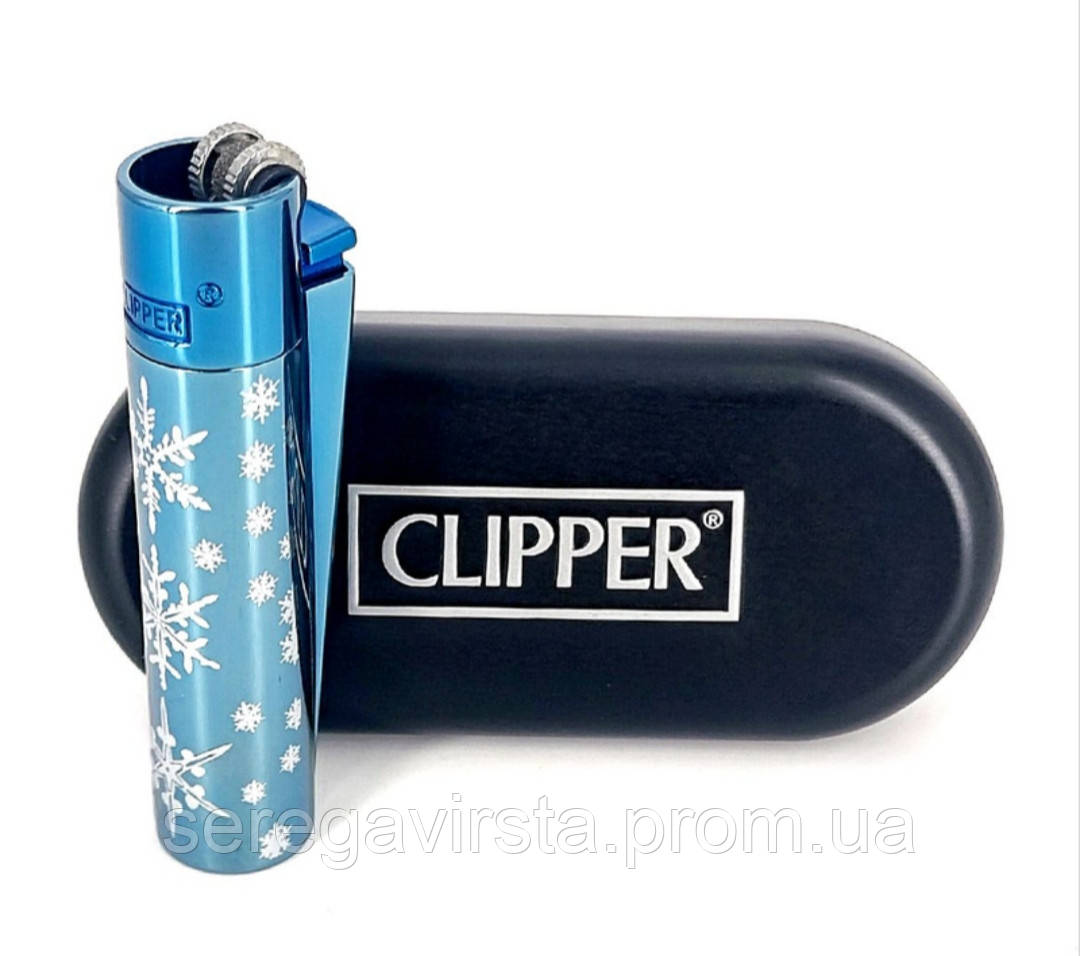 Запальничка Clipper метал із малюнком Подарункова