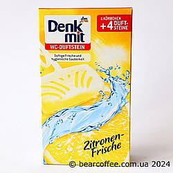 Denkmit WC-Duftstein Zitronen-Frische блок для туалету з ароматом лимону 4 шт по 40г