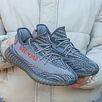 Кроссовки мужские Adidas Yeezy Boost 350 v2 Grey, Адидас Изи Буст 350, код IN-1669