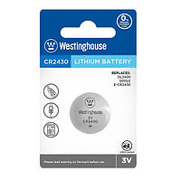 Литиевая батарейка Westinghouse Lithium "таблетка" 3V CR2430 1шт/уп blister LI