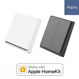 Бездротовий Вимикач 1-2 клавіші Xiaomi Aqara E1 Wireless Switch Zigbee 3.0 Apple HomeKit