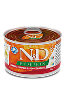 Вологий корм для собак Farmina N&D Grain Free Pumpkin Chicken Adult Mini 140 г (8606014102314)