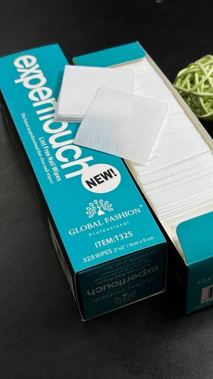 Серветки безворсові Global Fashion у коробці. 325 штук