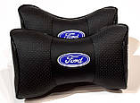 Подушка на підголовник в авто з логотипом Ford 1 шт, фото 3