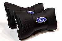 Подушка на подголовник в авто с логотипом Ford 1 шт