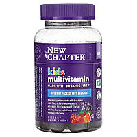 Мультивитамины для детей, ягодно-цитрусовый вкус, Kid's Multivitamin, New Chapter, 60 жевательных конфет