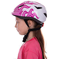 Защитный шлем детский велошлем регулируемый S-M-7-8 лет SK-2018-01: Gsport Розовый
