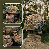 Чехол для военной каски, кавер fast маскировочный на военный шлем для охоты, кавер на каску