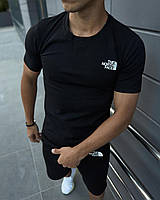 Мужская стильная спортивная футболка прямого кроя TNF цвет черный