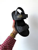 Dior Slippers Logo Black