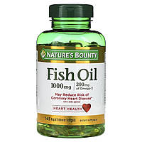 Рыбий жир, 1000 мг, Fish Oil, Nature's Bounty, 145 гелевых капсул