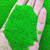 Цветной песок для мини-сада, флорариума, микроландшафта, творчества 150г Зелений фракция 0.5-1