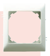 Prodax серия Grado Рамка 1 бесконечно чередуемая (модульная) цвет белый