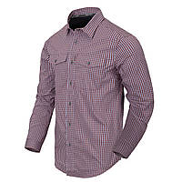 Тактическая Рубашка Helikon-Tex COVERT CONCEALED CARRY SHIRT SCARLET FLAME CHECKERED Красный