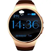OTУмные часы Smart Watch Kingwear KW18 6951 Bluetooth Android iOS золото