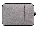 Чохол папка для ноутбука MacBook Pro і Air 13.3" дюймів POFOKO A210, захисний чохол для макбук сірий, фото 2