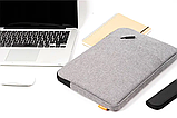 Чохол папка для ноутбука MacBook Pro і Air 13.3" дюймів POFOKO A210, захисний чохол для макбук сірий, фото 4
