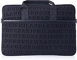 Сумка для ноутбука MacBook Pro і Air 13" 14 дюймів WIWU Cosmo Slim Case захисна сумка для макбук чорна, фото 2