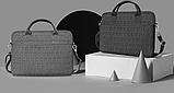 Сумка для ноутбука MacBook Pro і Air 13" 14 дюймів WIWU Cosmo Slim Case захисна сумка для макбук чорна, фото 7