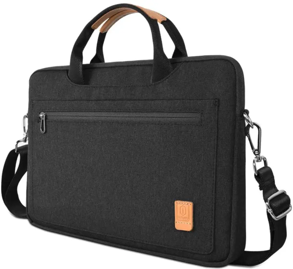 Сумка для ноутбука MacBook Air і Pro 13" 14 дюймів WIWU Pioneer Shoulder Series сумка для макбук чорна