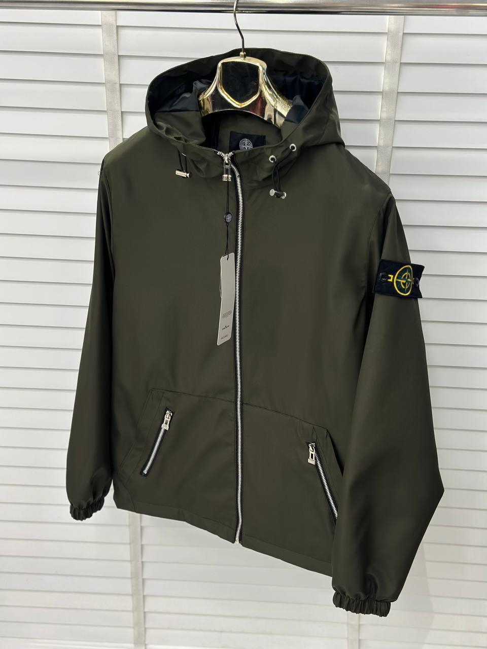 Чоловіча куртка вітровка STONE ISLAND D11887 хакі