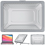 Протиударний сірий чохол на MacBook Air 13" накладка для Макбук Еїр, фото 3