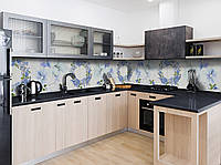 Наклейка виниловая кухонный фартук Zatarga Венок из полевых цветов 600х2500 мм DI, код: 5570533