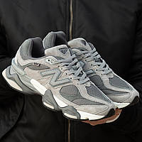 Кроссовки мужские New Balance 9060 Grey, Нью Баланс 9060 замша текстиль. код IN-1683