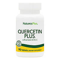 Кверцетин Плюс і Вітамін С, Quercetin Plus with Vitamin C Natures Plus, 90 таблеток