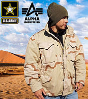 КУРТКА M-65 тактическая ALPHA FIELD COAT 3 Color Desert XXL