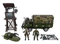 Військова іграшкова машинка для хлопчика з приладдям для гри Military equipment