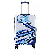 Валіза Semi Line T5653-2 24" (M), 67 л (White/Blue Print), фото 4