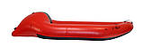 Пакрафт ГОР P-250H комфортний та швидкий з надувним дном, каяк, байдарка червоно-чорний, фото 2