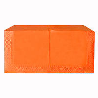 Салфетки бумажные Дабл Пак интенсив "Оранж", 33х33 см, 2 слоя, 200 шт. / Уп.