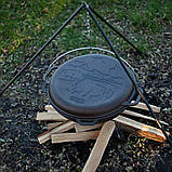 Казан чавунний азійський з кришкою-сковородою 8 л Brizoll, фото 9