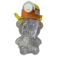 Бутылка-поилка детская Stenson R90618 пластиковая с трубочкой/ремешком 550мл
