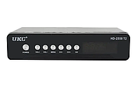 Тюнер цифровий UKC HD-2558 T2 (4851) з підтримкою wi-fi адаптера black