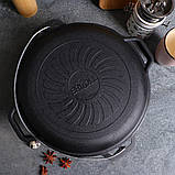 Казан чавунний азійський з кришкою-сковородою 10 л Brizoll, фото 9