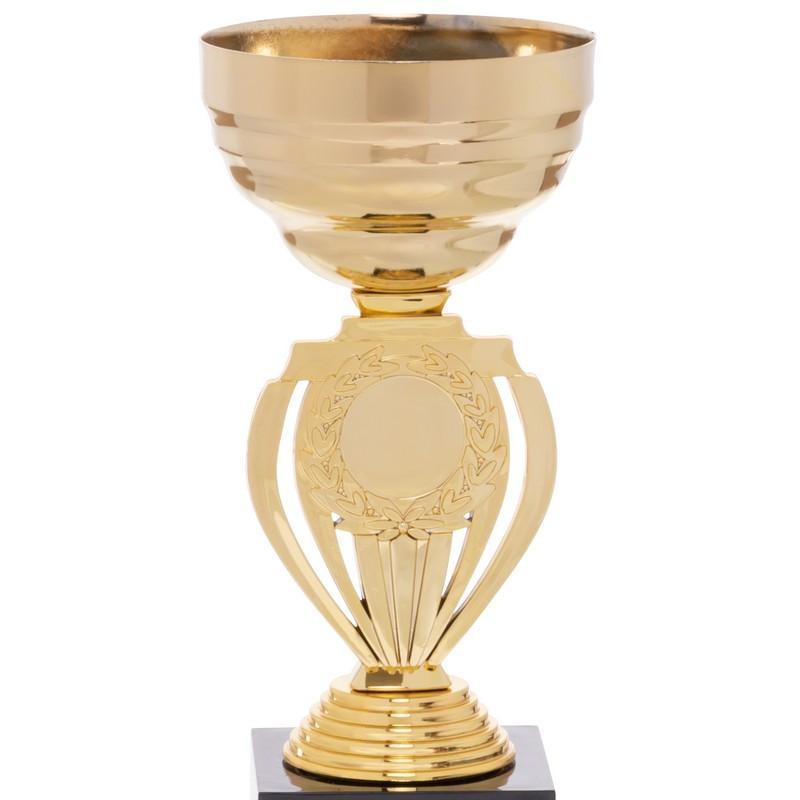 Кубок спортивный с местом под жетон Zelart HQ7408 высота 18,5см золотой - фото 3 - id-p2132744890