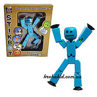 Стикбот человечек фигурка StikBot для анимационного творчества (Голубой)