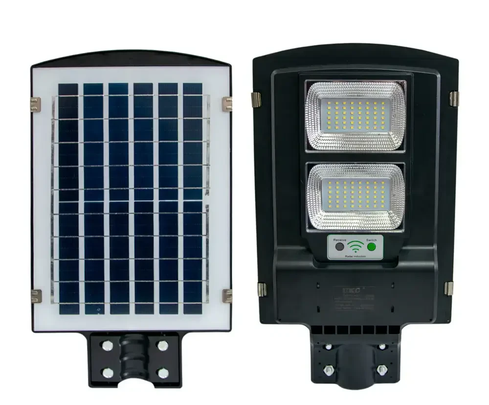 Вуличний ліхтар на сонячній батареї на стовп Solar Street Light 2VPP Ліхтар із датчиком руху та пультом, фото 1