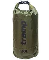 Гермомешок для рыбалки охоты PVC Diamond Rip-Stop 20л TRA-113-olive