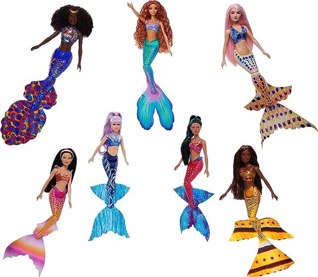 Колекція із 7 модних ляльок-русалок Дісней Mattel Disney The Little Mermaid Ultimate Ariel Sisters Set 7 Pack