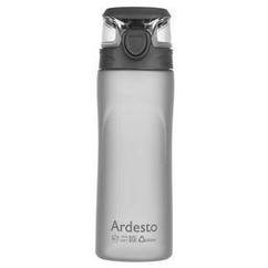 Пляшка для води Ardesto, 600 мл, пластик, сірий (AR2205PGY)