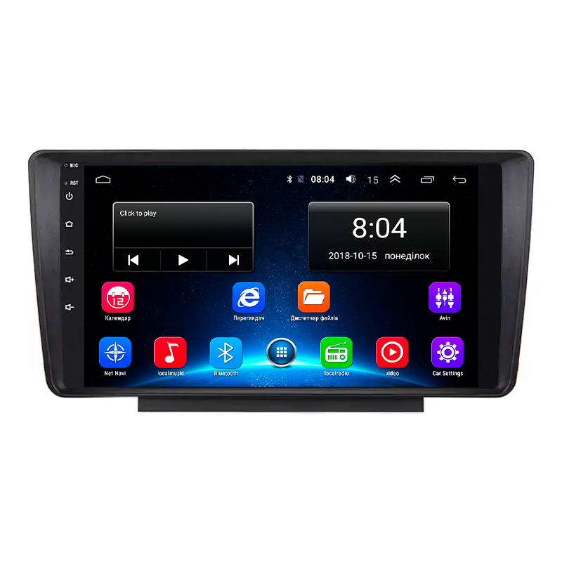 Штатна магнітола Lesko для Skoda Octavia II (A5) ver 2 2004-2013 екран 9" 2/32Gb Wi-Fi GPS Base 4 шт.