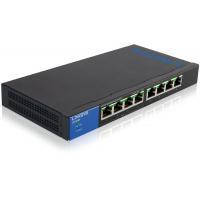 Неуправляемый коммутатор; портов Fast Ethernet: -; портов Gigabit Ethernet: 8; возможность монтажа в