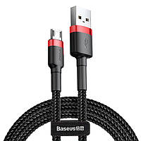 Кабель Baseus Cafule Cable USB For Micro 2.4A 1m Red+Black inc