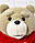М'яка Плюшева Іграшка Ведмідь Teddy Love із фільму Третій Зайвий 45 см (00498), фото 4