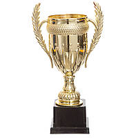 Кубок спортивный с ручками Zelart JZ001-1B высота 31см золотой